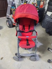 Vendo passeggino chicco Simplicity rosso con cappottina e borsa rossa premamam  