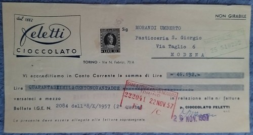 Cambiale dal 1882 - cambiale,