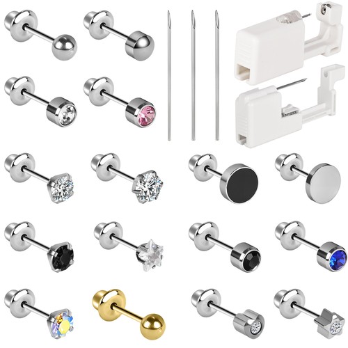Kit piercing orecchio pezzo - piercing,