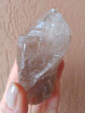 Minerali  **  GRANDE PUNTA DI QUARZO FUMÉ RITILATO ** FILI DORATI