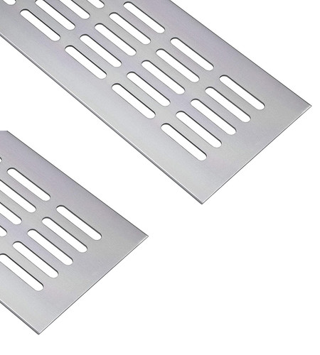 Griglia aerazione argento - 2x,