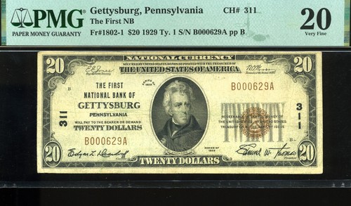 1929 nb di gettysburg - 1°,