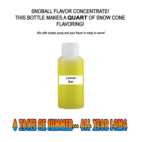 Lemon bar mix snow - bar,