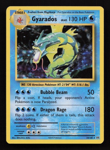 Gyarados 108 holo - gyarados,