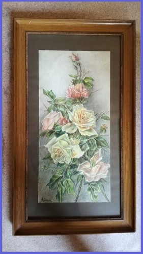 Quadro rose pastello carta - rose,