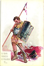 WW1 WWI Propaganda - Vicentini - "L'hai Visto l'Elmo?" - Satirica - PV668