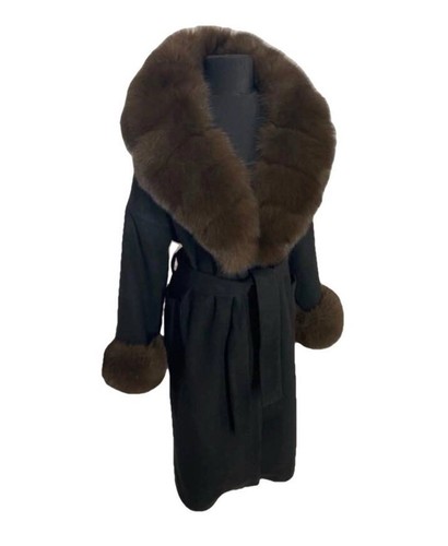Cappotto donna fox - nero, taglia