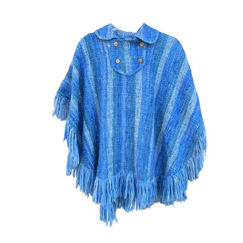 Poncho fatto mano 100 lana - a,