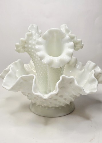 Vintage fenton bianco vetro - vintage,
