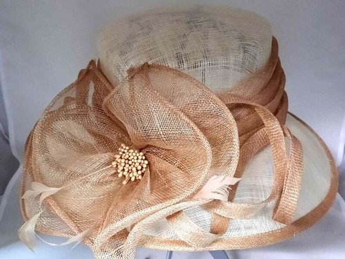 Cappello cerimonia avorio - cappello,
