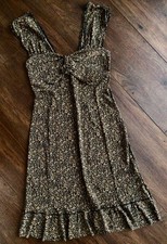 LIU JO dolce abito estivo mini abito spalline tedesco 34 36 NUOVO DI ZECCA!