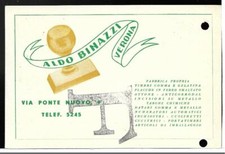 COMMERCIALE (1266) - VERONA Timbri gomma, incisioni ALDO BINAZZI - Con data 1952