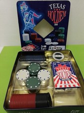 TEXAS HOLD'EM 200 FICHES JUEGO CARTE POKER GAME CHIPS DEALER TEXASHOLDEM 