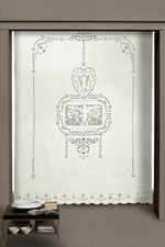 Tenda di Lino bianco Ricamata