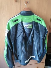 Giubbotto in pelle moto con protezioni braccia e tartaruga sullo schienale, marc