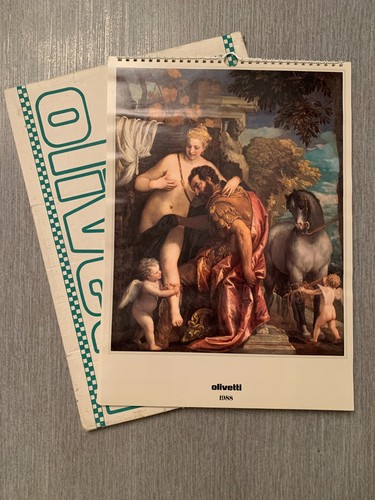 Calendario olivetti 1988 con - olivetti,