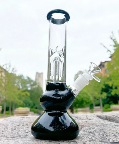 Black glass bong arm tree - glass,