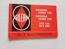Gilera 125-200 Arizona Hawk-RTX 1986 manuale uso manutenzione libretto originale