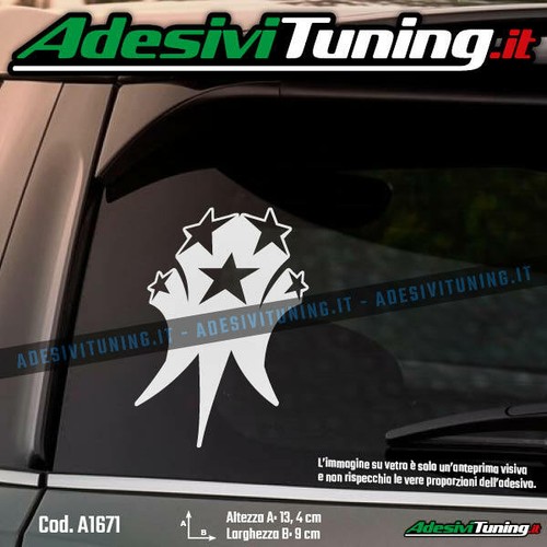 Adesivo composizione stelle - adesivo,