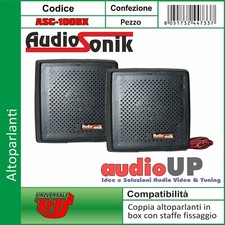 COPPIA ALTOPARLANTI IN BOX ABS