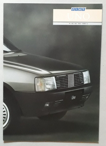 Brochure fiat uno gamma 1987 - uno,