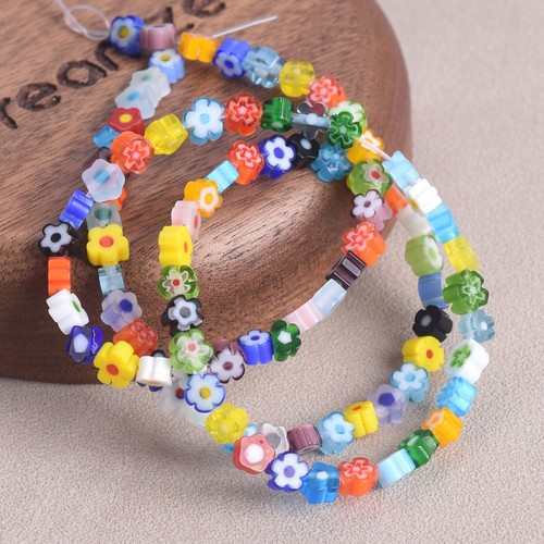 Perline vetro millefiori a - perline,