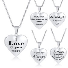 Collana medaglione cuore - medaglione,