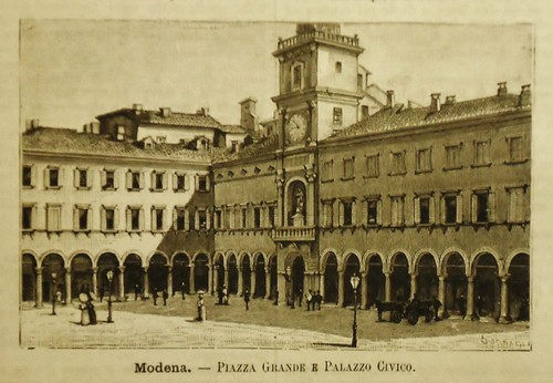 1891 modena piazza grande - grande, e