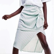 Gonna donna Zara verde menta a