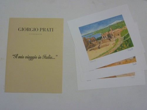 Tre litografie giorgio prati - litografie,