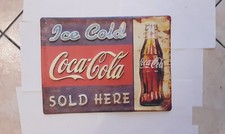 INSEGNA VINTAGE COCA COLA