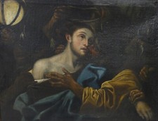 Artista del ‘500 CINQUECENTO Il bacio di Giuda splendido GRANDE dipinto ANTICO