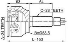 Kit giunti esterni Mazda 3 Bk