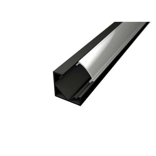 Profilo alluminio nero 2 - alluminio, da