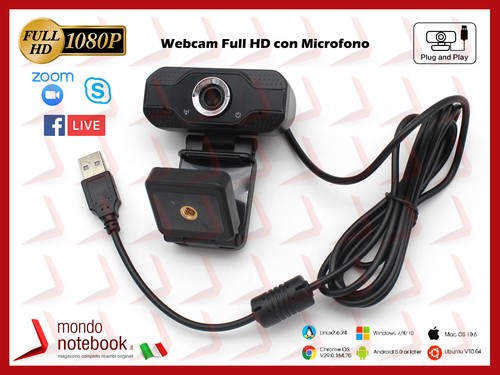 Webcam risoluzione 1080p con - webcam,