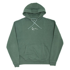 Felpa con cappuccio verde uomo