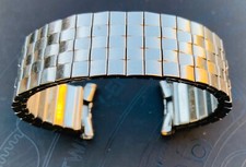 CINTURINO OROLOGIO SPEIDEL 19mm Acciaio Inox Espansione Elasticizzata Flessibile VINTAGE NOS