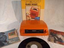 Mangiadischi Penny arancio corrente/batterie con scatola, dischi e manuale