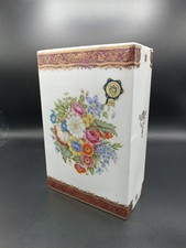 Vaso T.Limoges Porcellana Decorato A Mano Rifiniture Oro 24k H23,5cm Fiorentino