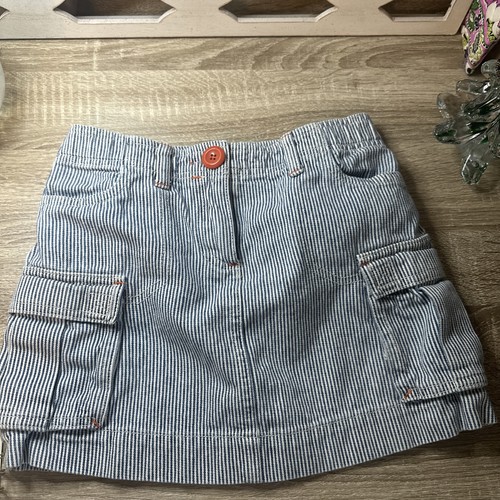 Mini gonna righe - a, denim