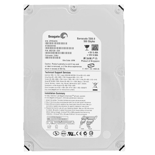 Disco rigido seagate 500gb - disco,