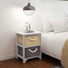 Set 2 Comodini Mobiletto con 2