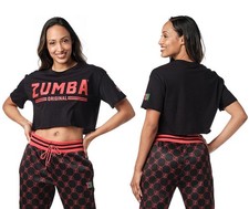 Top Zumba Originale - Nero con Rosso ~ XS ~ Nuovo! Spedizione gratuita!