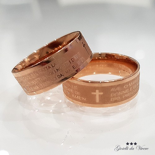 Anello croce ave maria padre - anello,