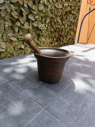 Mortaio antico bronzo - mortaio,