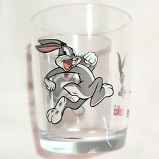 BICCHIERE NUTELLA BUGS BUNNY IN VETRO SERIE LOONEY TUNES 2012 RARO DA COLLEZIONE