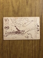 CARTOLINA ANTICA CARTELLA TOMBOLA SPIGA N. 16 Anni ‘30 OO