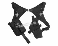 FONDINA ASCELLARE AMBIDESTRA MIL-TEC DI COLORE NERO CON 2 CARICATORI