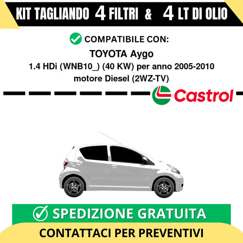 Tagliando per toyota aygo - tagliando,