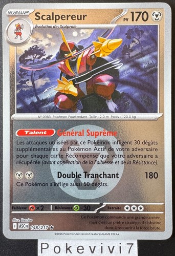 Carte pokemon scalpereur - carte,